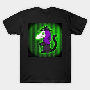 Cyber Goth Kitty Plague Doctor T-Shirt